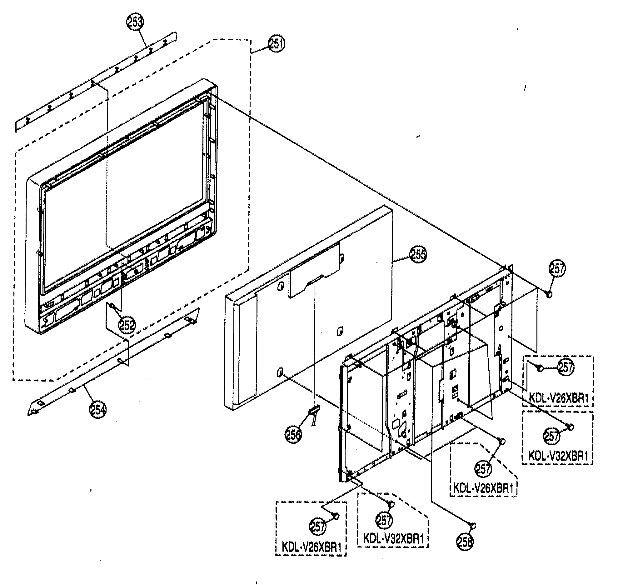 Bezel assy/lcd panel