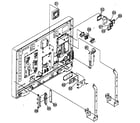 Sony KDL-V40XBR1 fan block/arm diagram