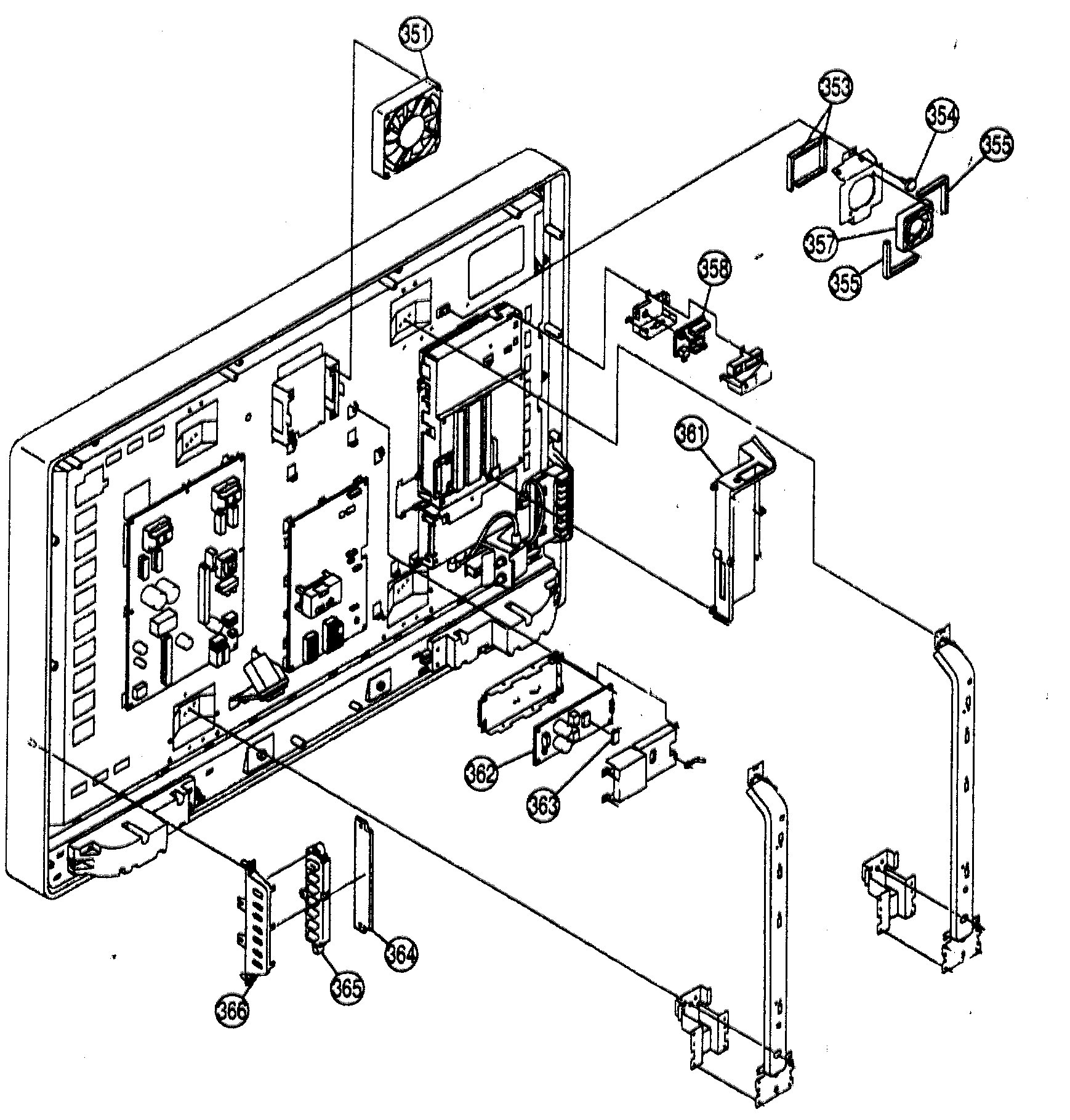 Fan block/arm