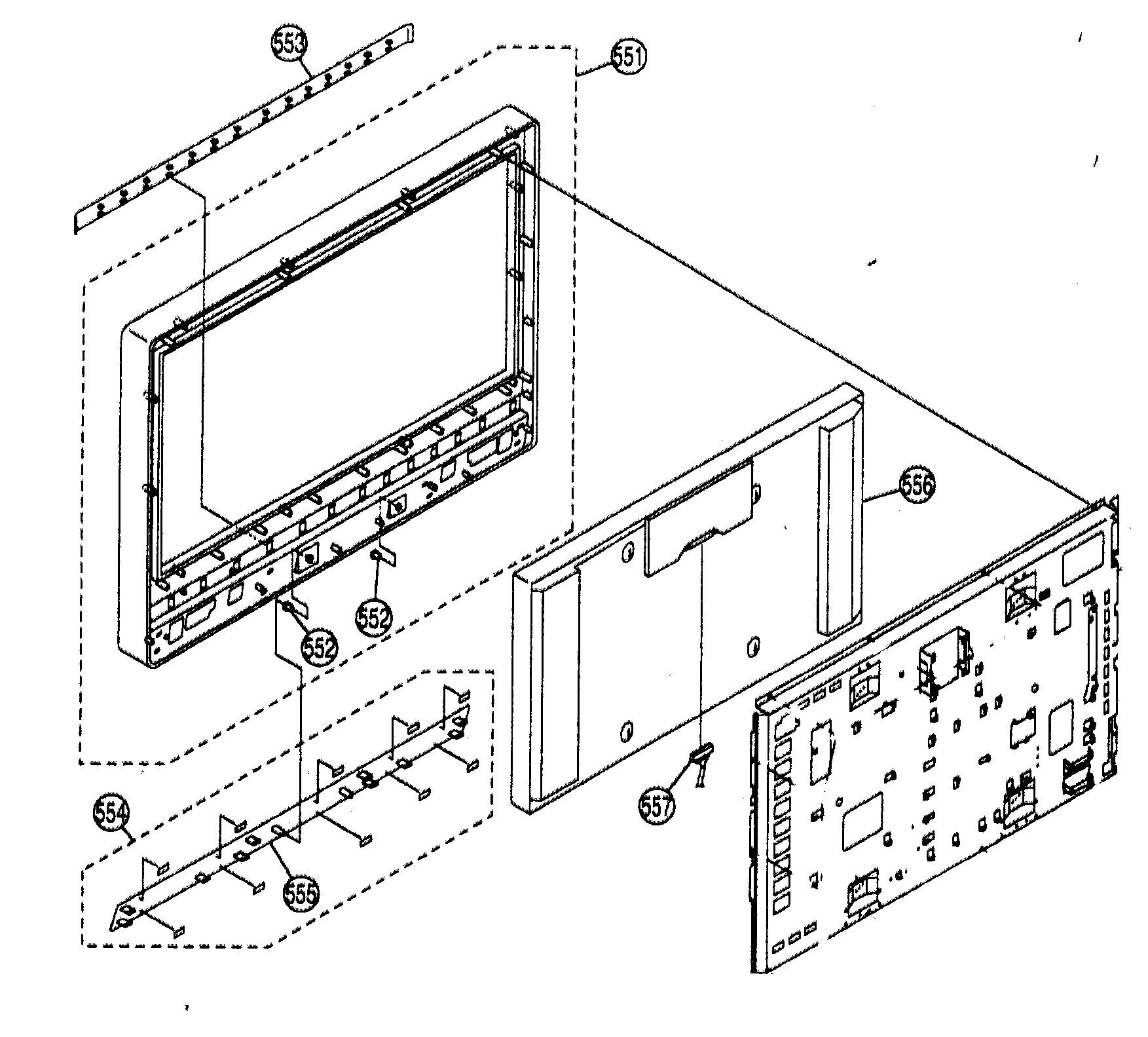 Bezel assy/lcd panel