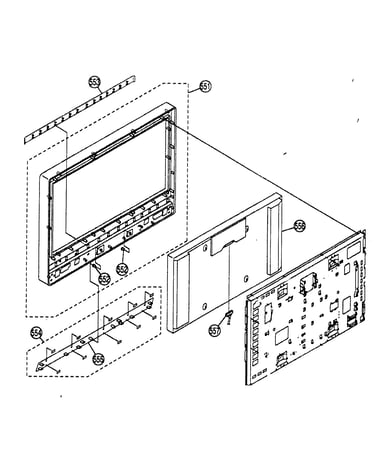 Bezel assy/lcd panel