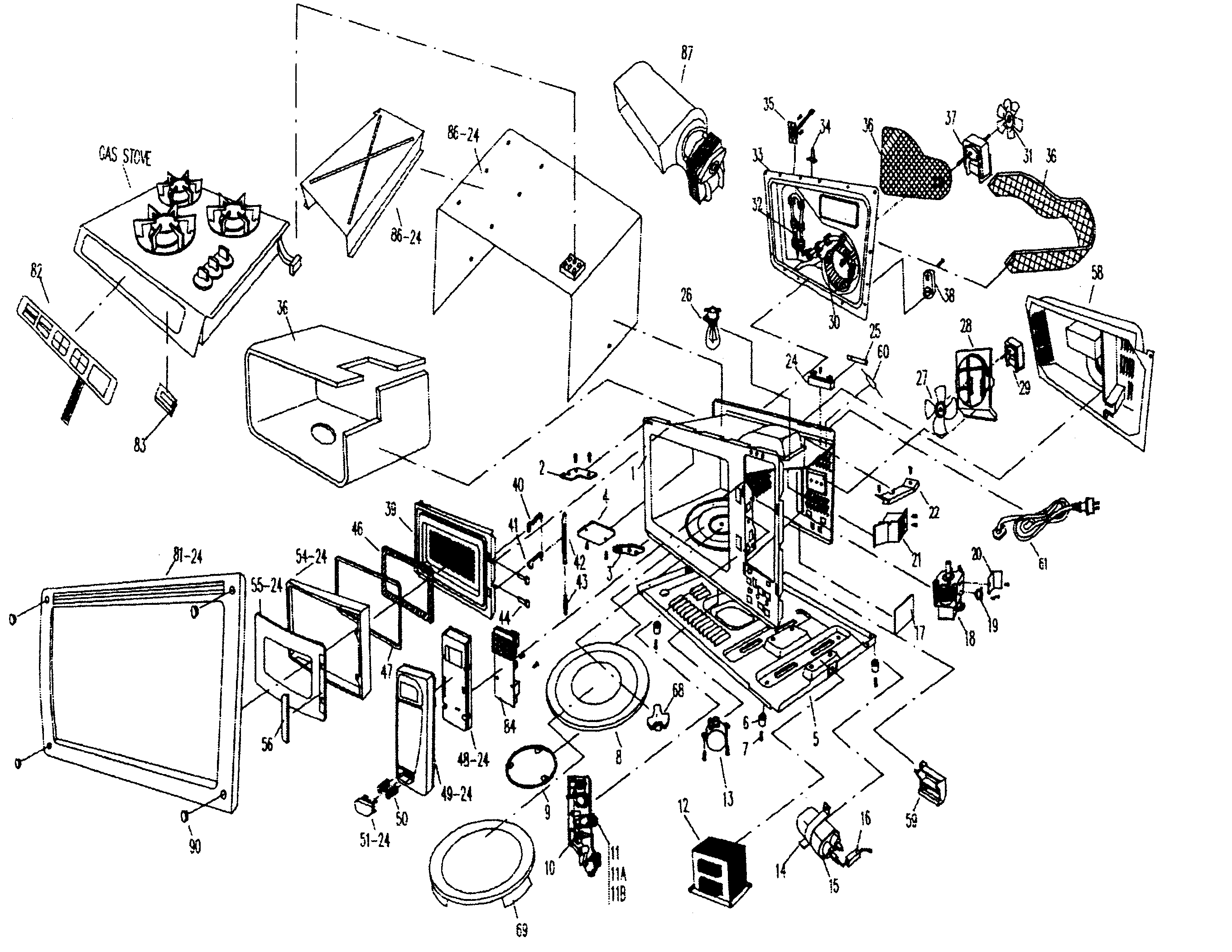 Cabinet parts