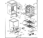 Kenmore 56493491100 cabinet parts diagram