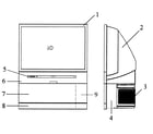RCA HD52W55 cabinet parts diagram