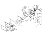 JVC LT-17X576 cabinet parts diagram