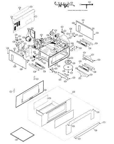 Microwave drawer/harnesses