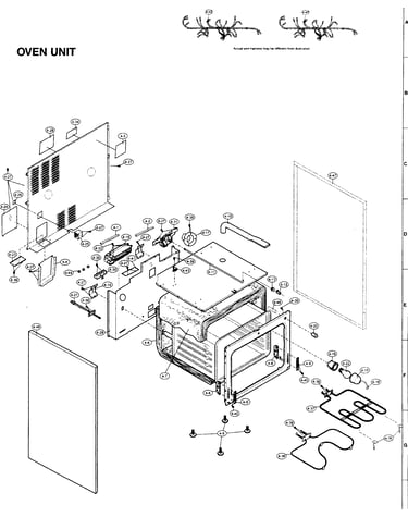 Oven unit/harnesses