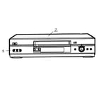 Sony SLV-N750 cabinet parts diagram