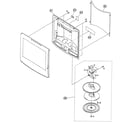 Sony KLV-S20G10 rear cabinet/stand assy diagram