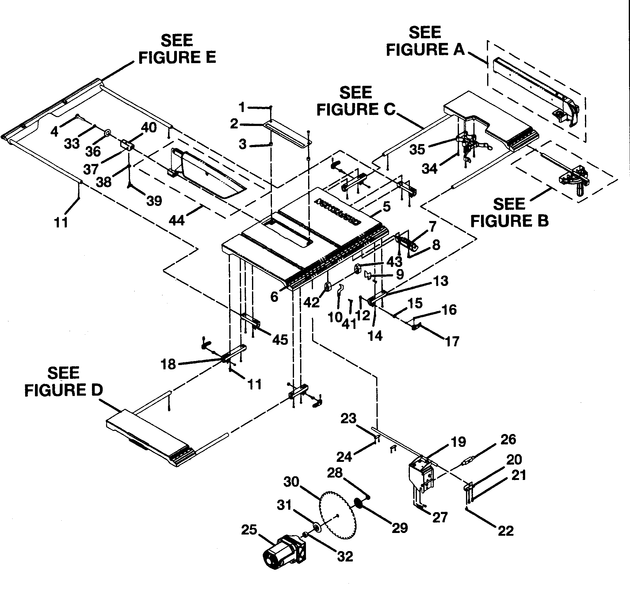 Official Craftsman 315218050 table saw parts | Sears PartsDirect
