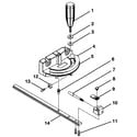 Craftsman 315218050 miter gauge assy diagram
