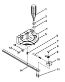 Miter gauge assy