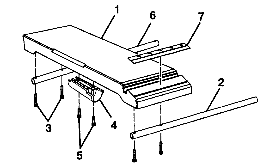 Left ext table assy