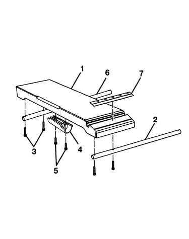 Left ext table assy