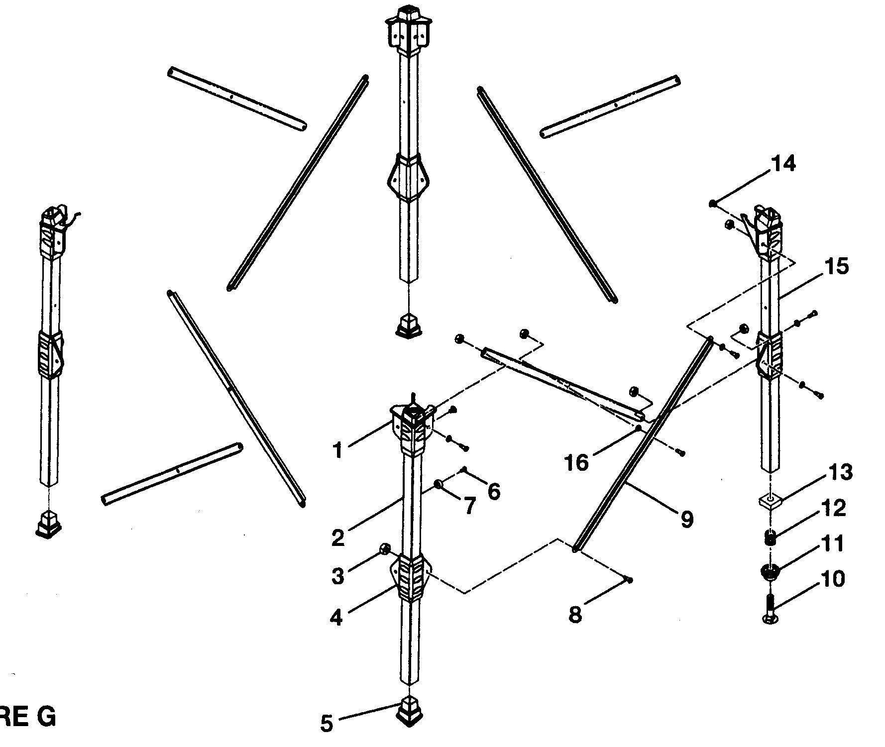 Leg stand assy
