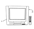 Memorex MVD1402 cabinet parts diagram
