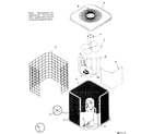 ICP A218AKA1 cabinet parts diagram