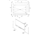 Mitsubishi WD-73927 cabinet parts diagram