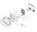 Samsung LN-R408D cabinet parts diagram