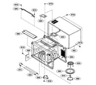 Kenmore 72166092500 oven cavity parts diagram