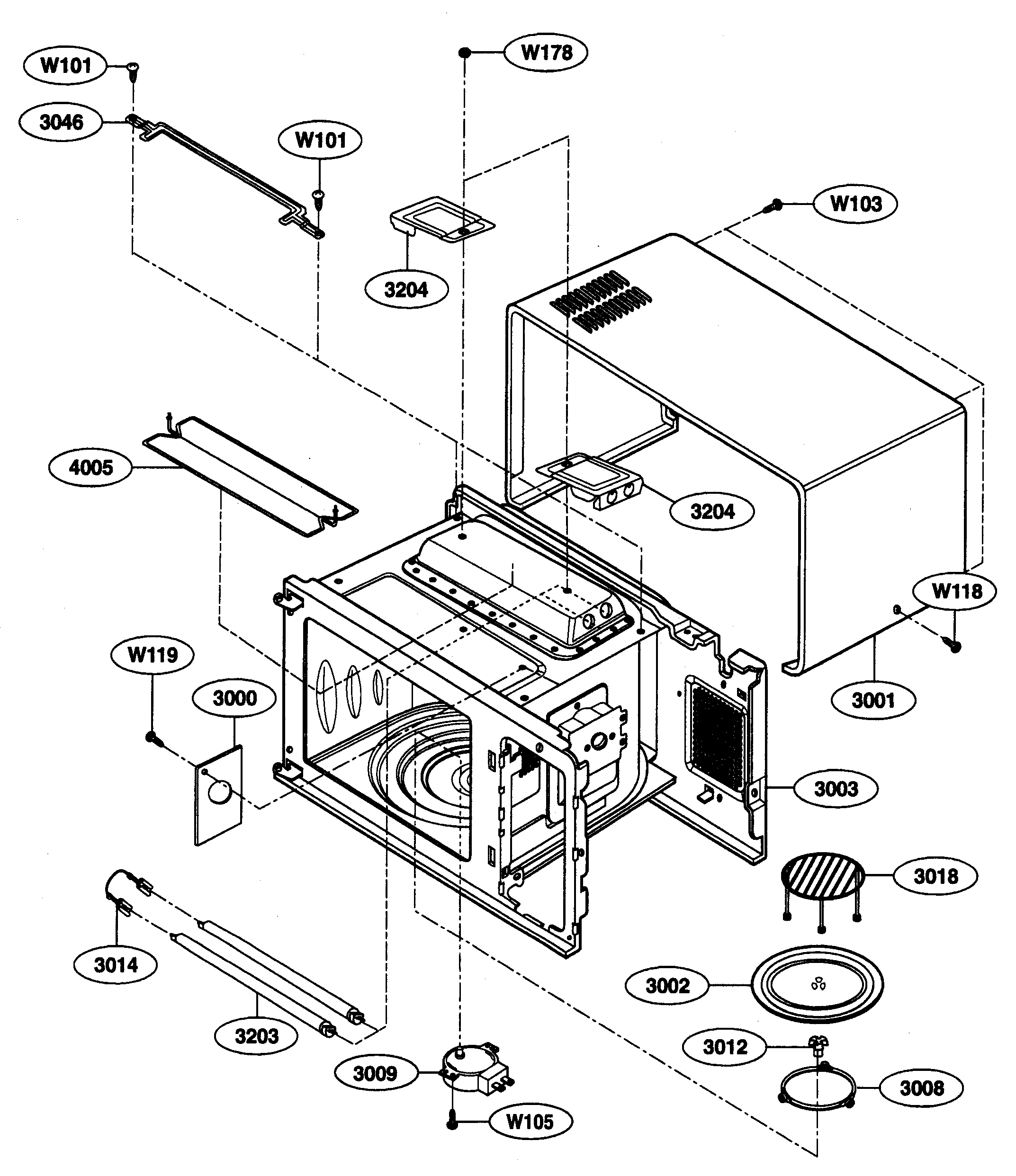 Oven cavity parts