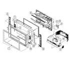 Sony KDS-R50XBR1 cabinet assy diagram