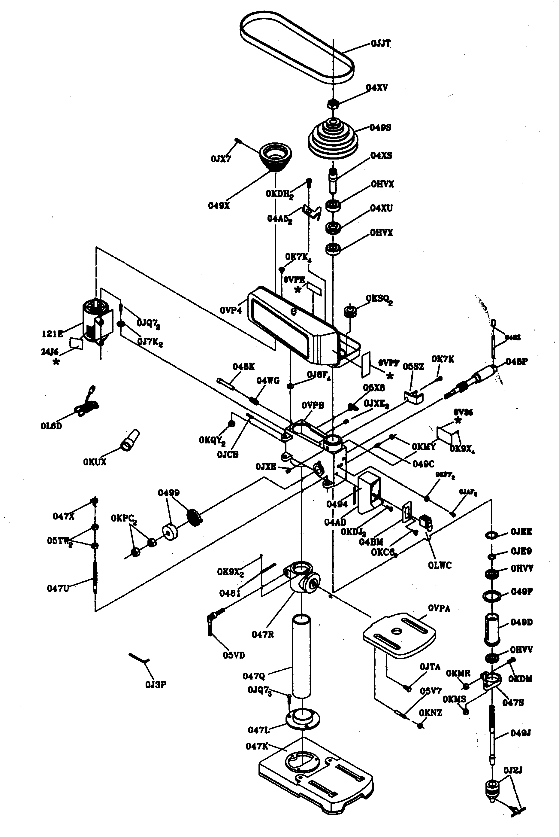 Drill press assy