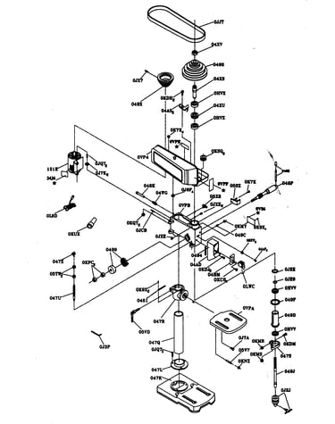 Drill press assy
