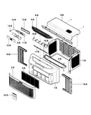 Cabinet/front grille assy