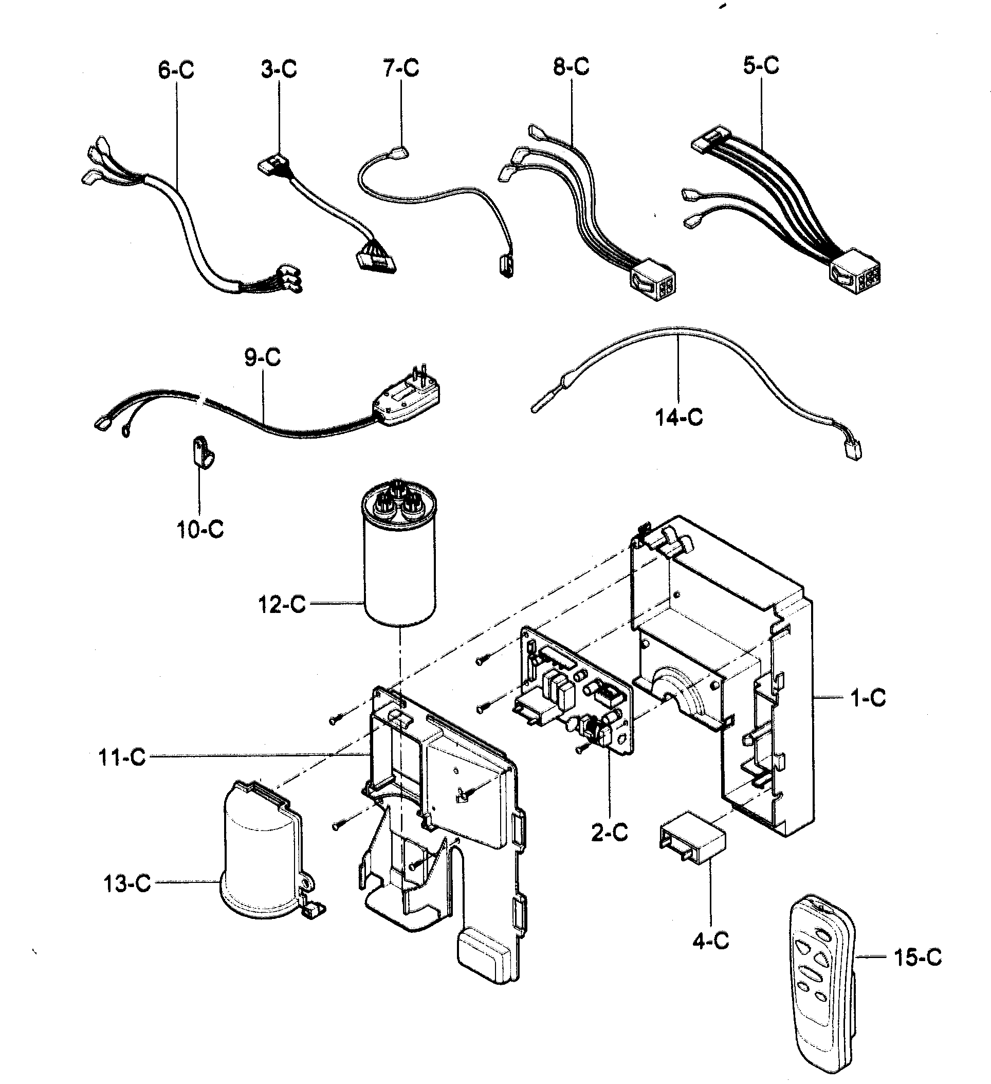 Control box assy