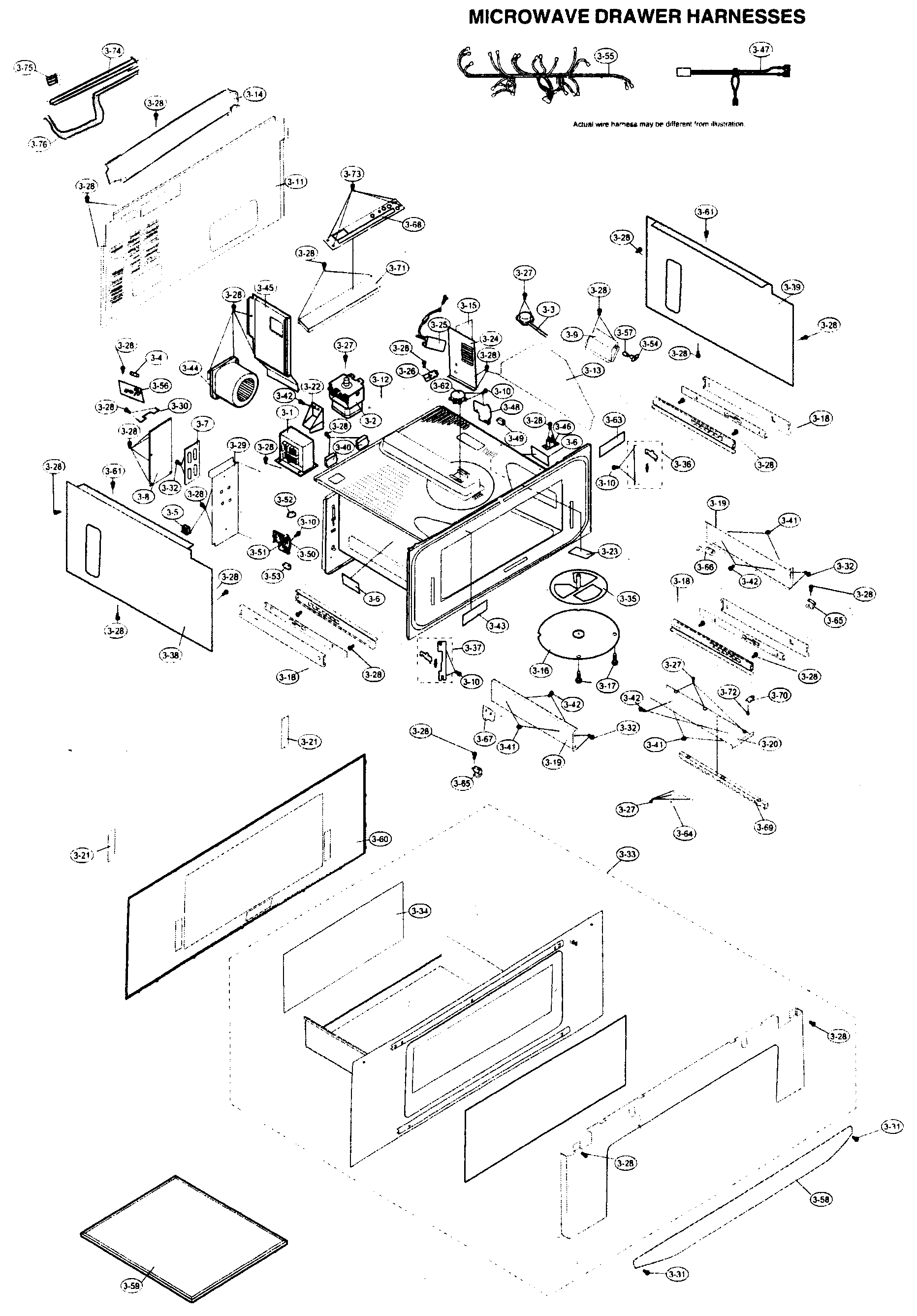 Microwave drawer