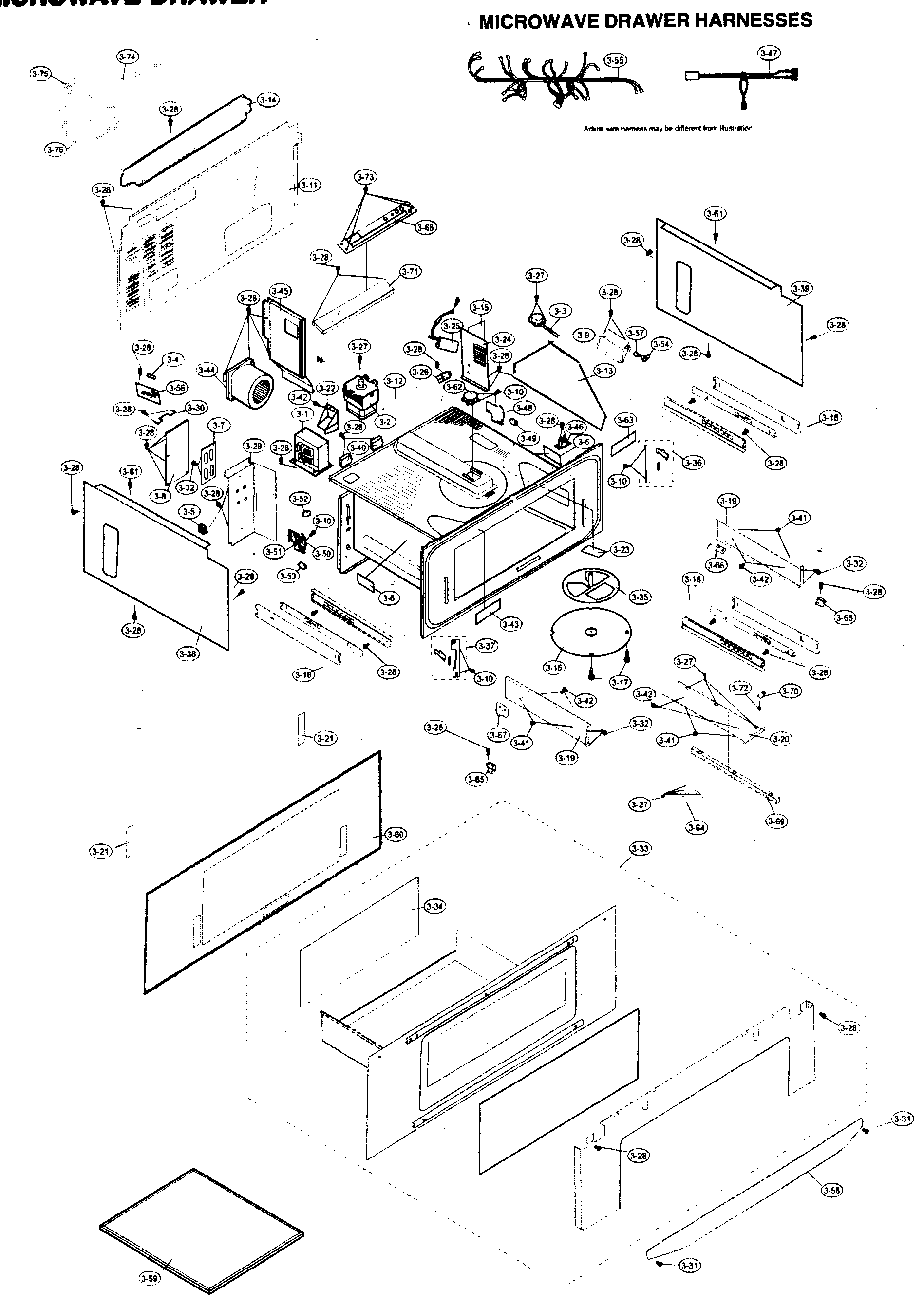 Microwave drawer