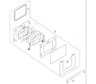 Sharp KB-4425JK oven door diagram