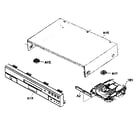 Denon DVD-556 cabinet parts diagram