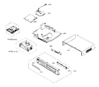 Samsung DVD-V5500 cabinet parts diagram