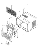 Cabinet/front grille assy
