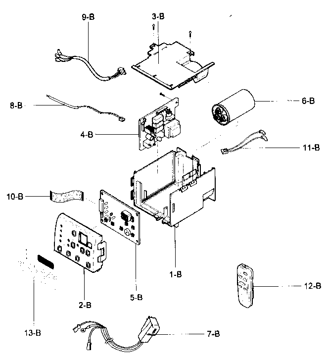 Control box assy