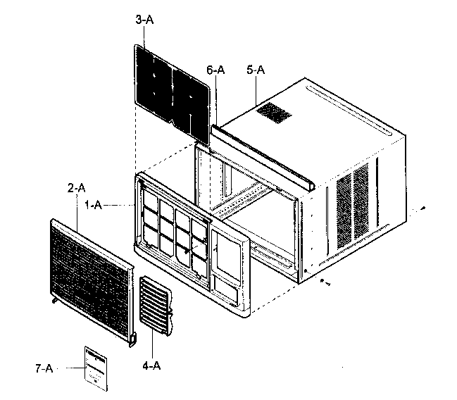 Cabinet/front grille assy