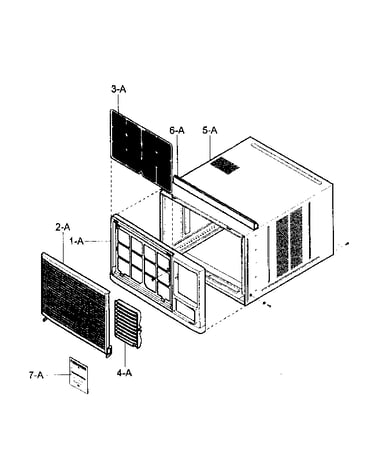 Cabinet/front grille assy