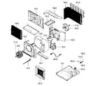 Kenmore 58072187300 air handling/cycle parts diagram