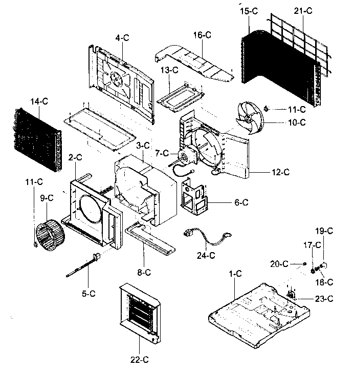 Air handling/cycle parts