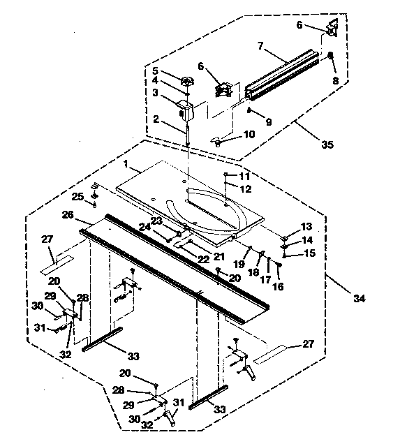 Table/fence assy