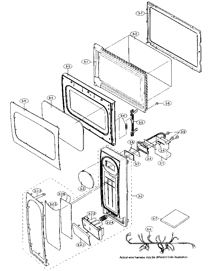 Door/control panel parts