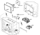 Toshiba MW27F51 cabinet parts diagram