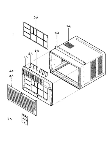 Cabinet/front grille assy