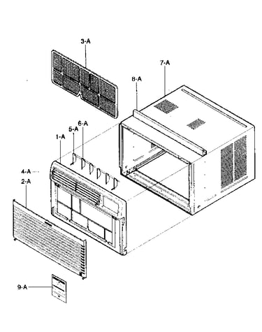 Cabinet/front grille assy