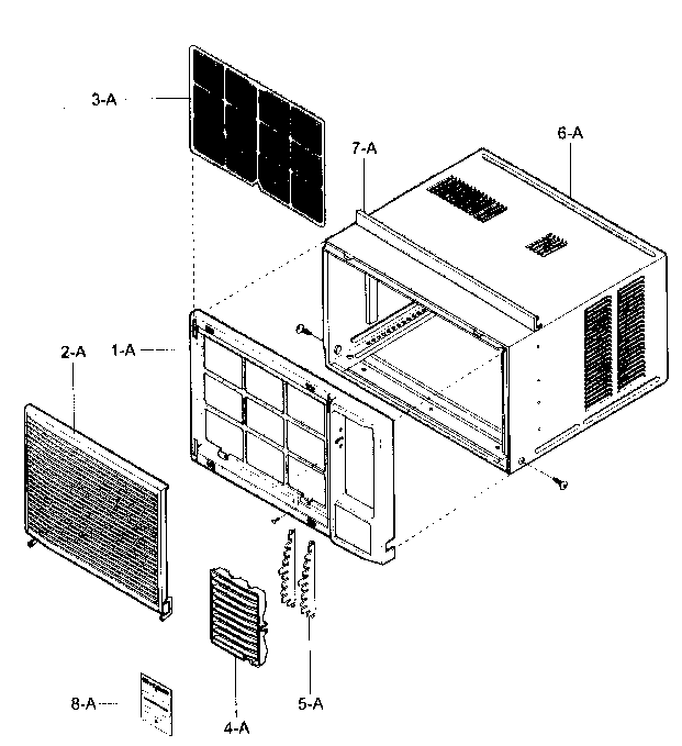 CABINET/FRONT GRILLE ASSY