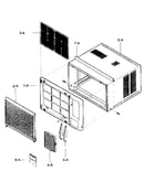 Cabinet/front grille assy