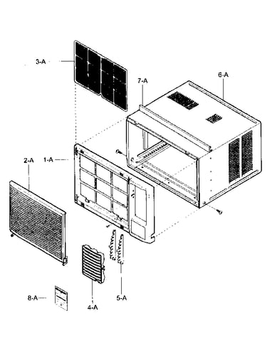 Cabinet/front grille assy