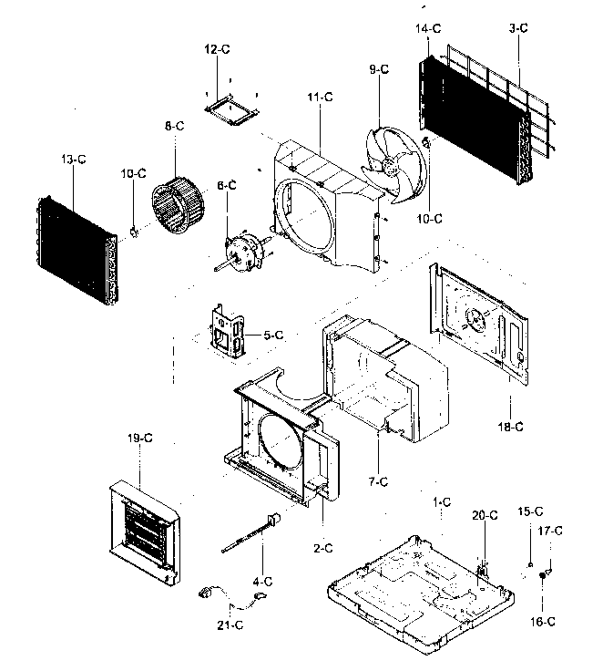 Air handling/cycle parts